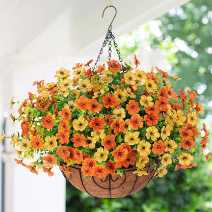 🔥Artificial Hanging Flower Basket🌸No Watering, No Wilting💧Everlasting Beauty for Your Home
