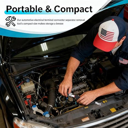 Automobile electrical terminal connector disconnector tool