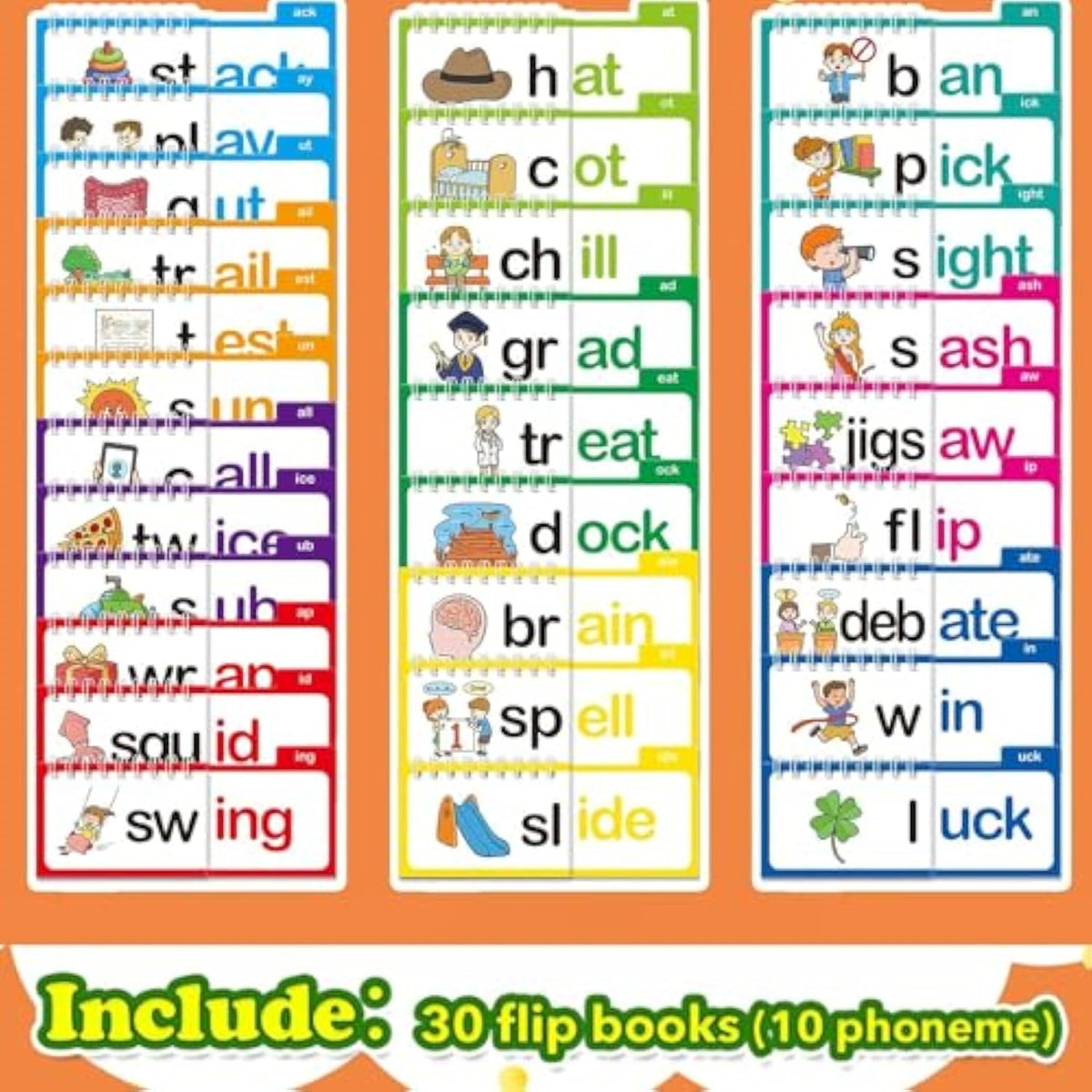 30 Read and Rhyme Flip Books