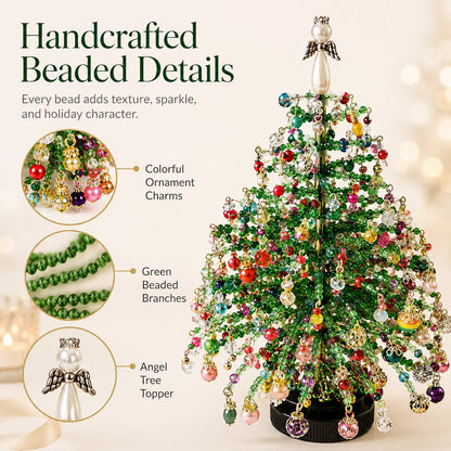 DIY Beaded Christmas Tree Kit Create Your Own Sparkling Holiday Decoration