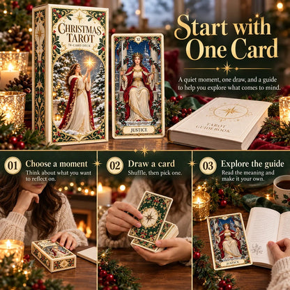 Yuletide Tarot Deck | 78 Festive Cards & A Guided 12-Day Holiday Ritual