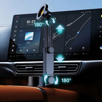 2026 Arrival Car Cup Holder Phone Mount 360 Adjustable, Strong N52 Magnet, One-Hand Operation, Fits All Phones