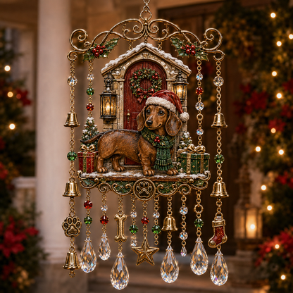 Christmas Crystal Wind Chime for Porch & Garden Decor