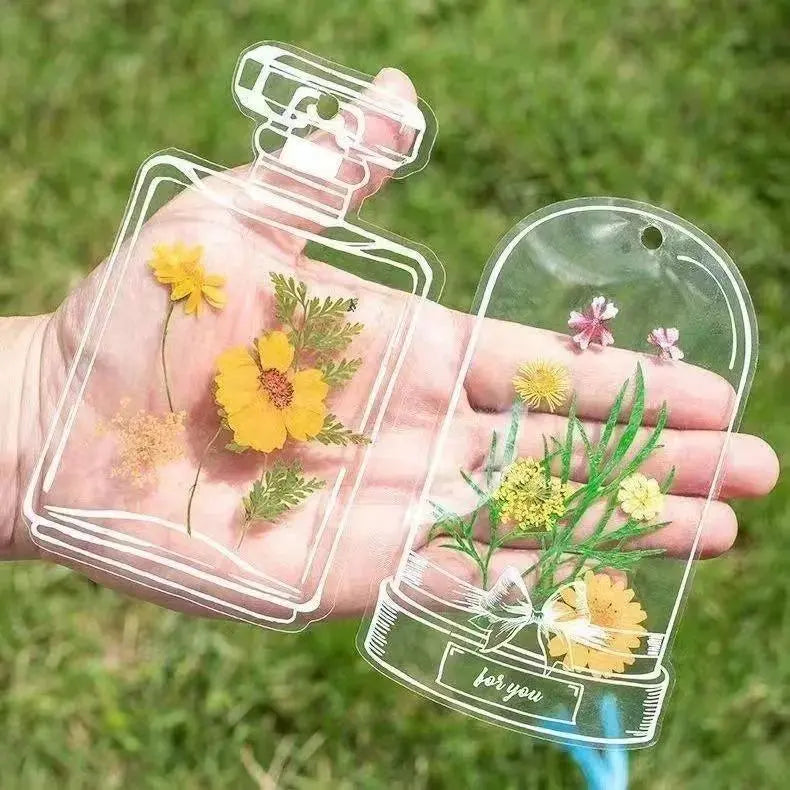 40pcs Transparent Dried Flower Bookmarks-DIY Gifts Bookmarks