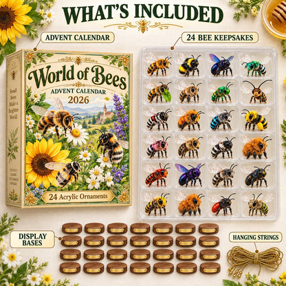 World of Bees 2026 Advent Calendar | 24 Unique Acrylic Ornaments