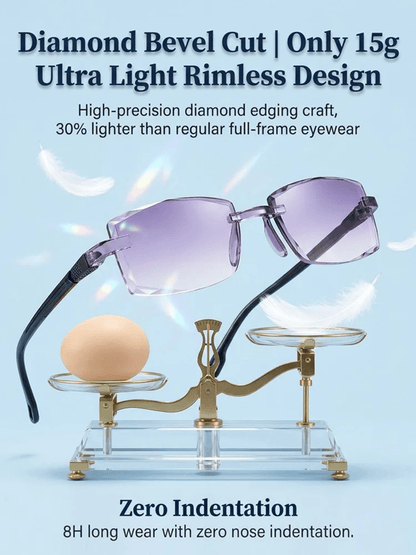 Rediscover Clear Vision Smart Zoom Diamond-Cut Reading Glasses