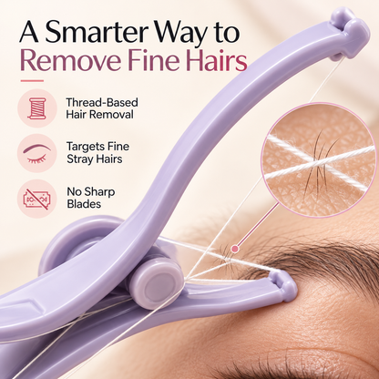 Precise Brow Threading Tool Easy At-Home Facial Hair Removal & Eyebrow Grooming