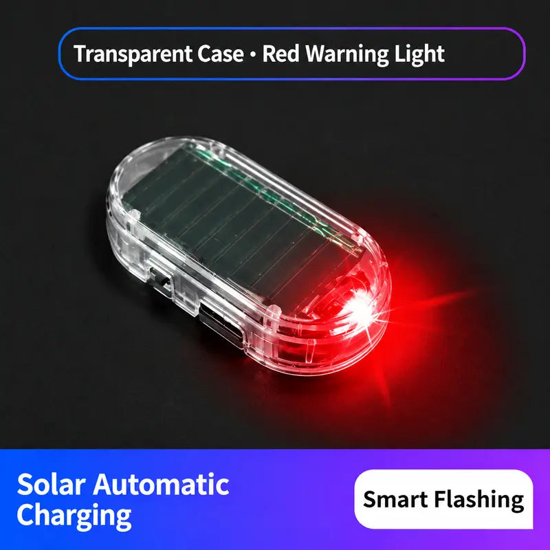 Solar Powered Fake Car Alarm Light
