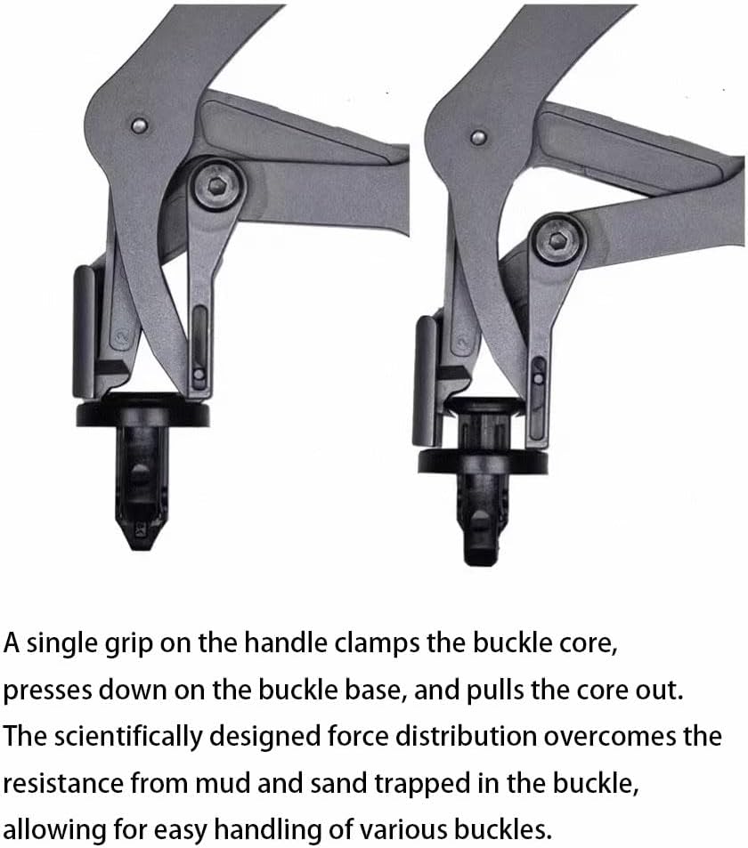 Car Clip Pliers & Trim Removal Tool, Spring-Loaded Fastener Rivet Remover for Auto Door Panels