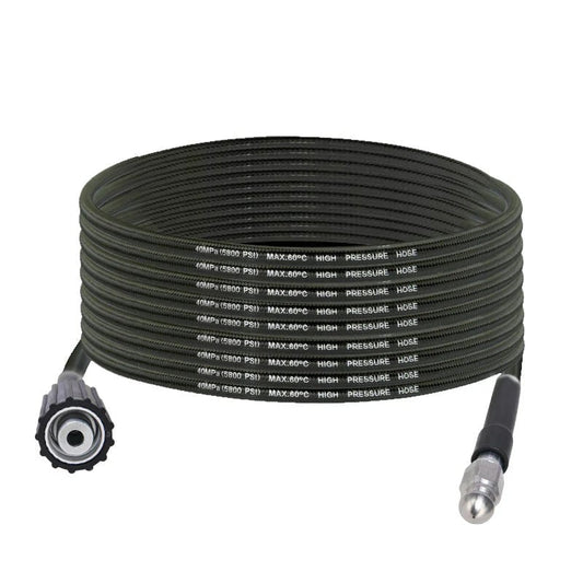 Triple-layer burst-proof hose PVC & stainless steel. Perfect for heavy-duty cleaning!