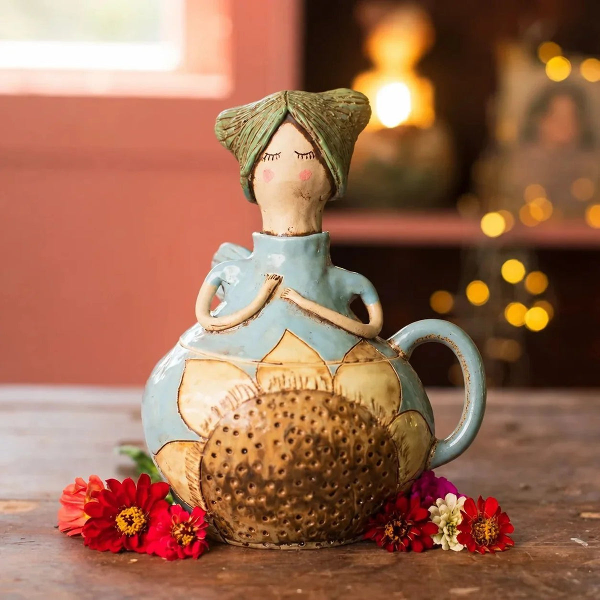Handcrafted Fairies Storage Jar/Mug | 8 Whimsical Styles with Removable Fairy Lid for Tea, Treats & Tiny Keepsakes