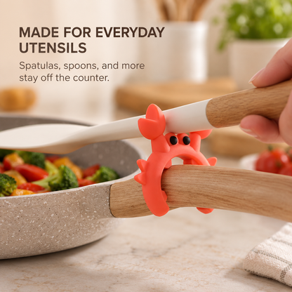 2-in-1 Crab Pot Clip Utensil Rest & Boil-Over Guar