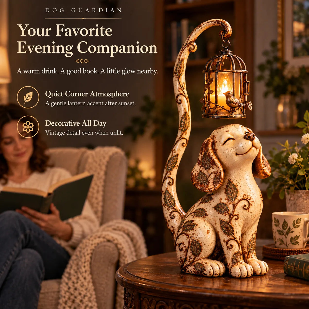 Little Guardian Lantern Figurines A Cozy Glow for Any Corner (5 Styles)