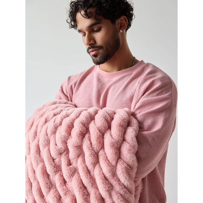 Oversized Plush Throw Blanket