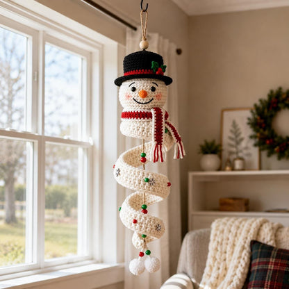 Crochet Snowman Spiral Oranment DIY Kit
