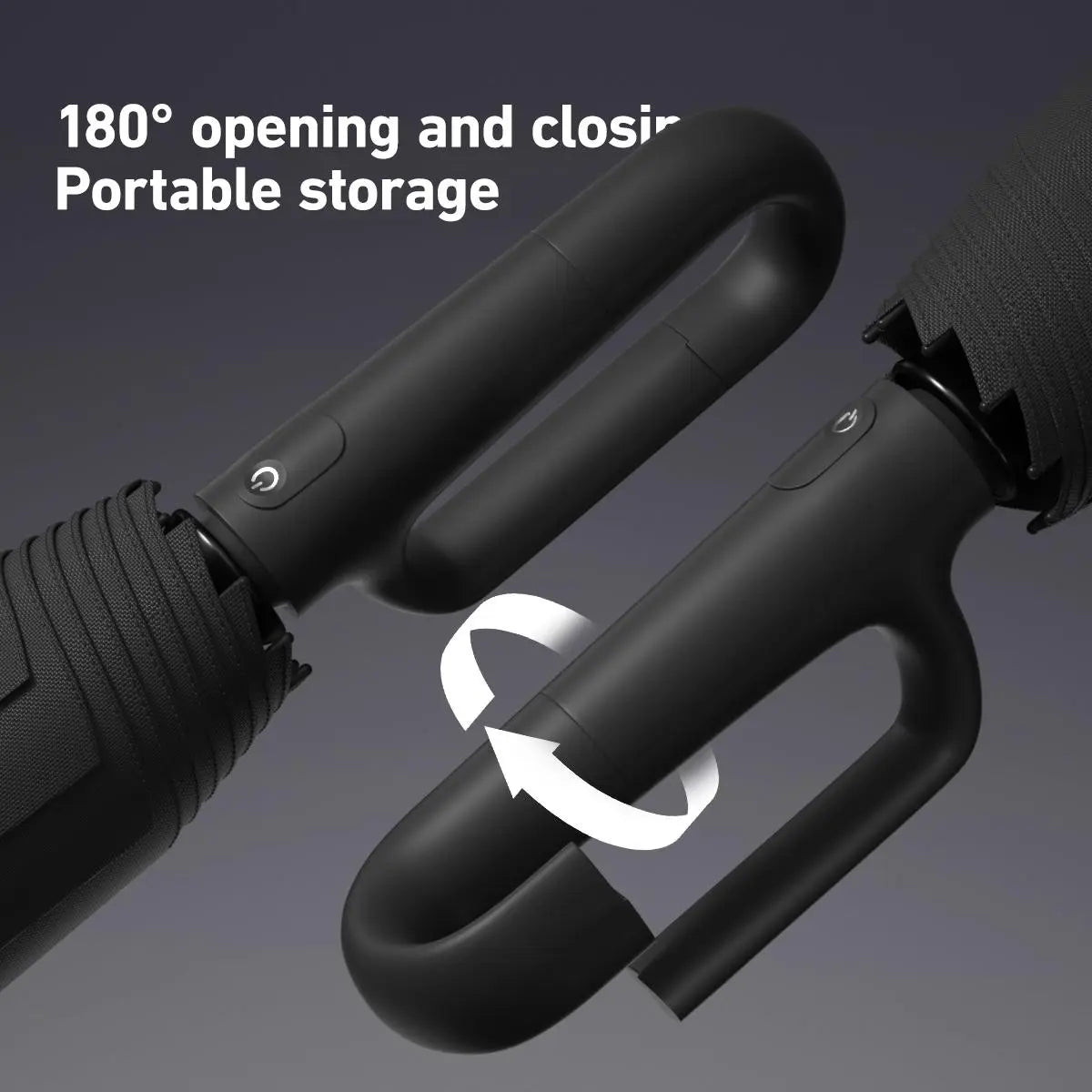 Portable Automatic Folding Umbrella-Windproof Waterproof with Loop Buckle