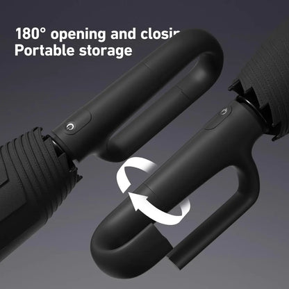 Portable Automatic Folding Umbrella-Windproof Waterproof with Loop Buckle