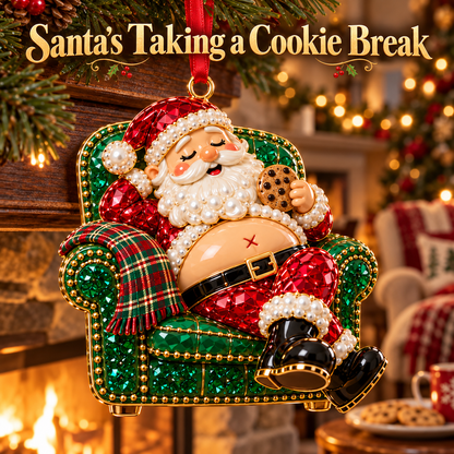 Santa s Off-Duty Christmas Ornaments 8 Funny Holiday Keepsake Designs