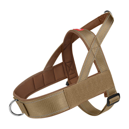 No-Pull Reflective Dog Harness for Medium & Large Dogs, Comfortable Padded Vest with Dual D-Rings