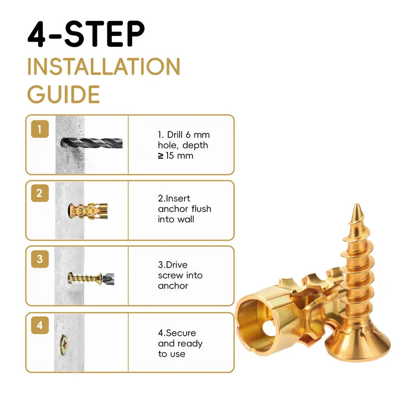 6 14mm Door Hinge Thread Repair Screws