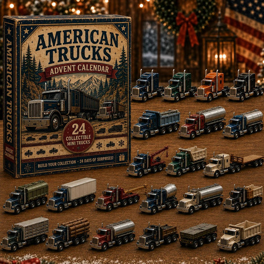 American Trucks Advent Calendar 2026 24 Days of Collectible Mini Truck Surprises, Acrylic Charms Blind Box
