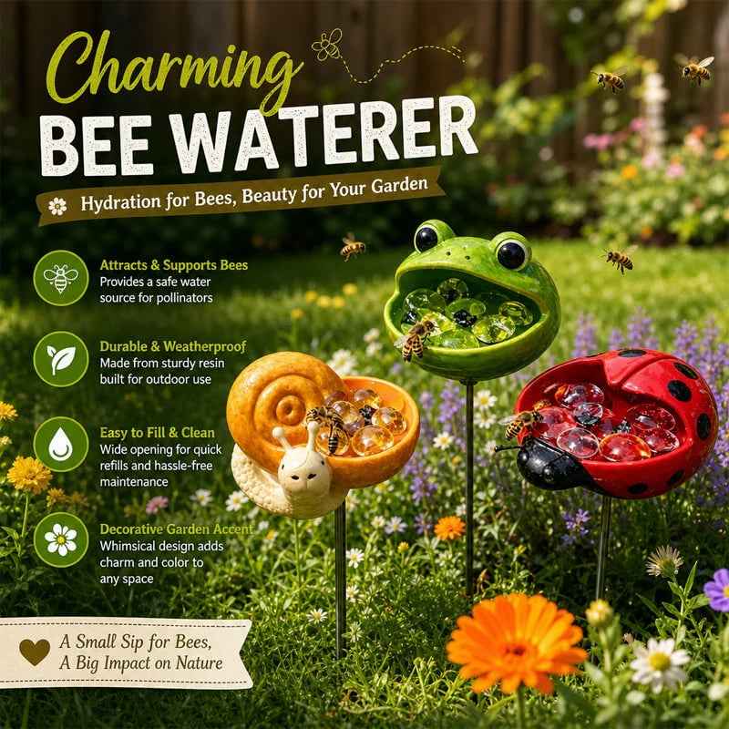 Pollinator Water Bowl Decor