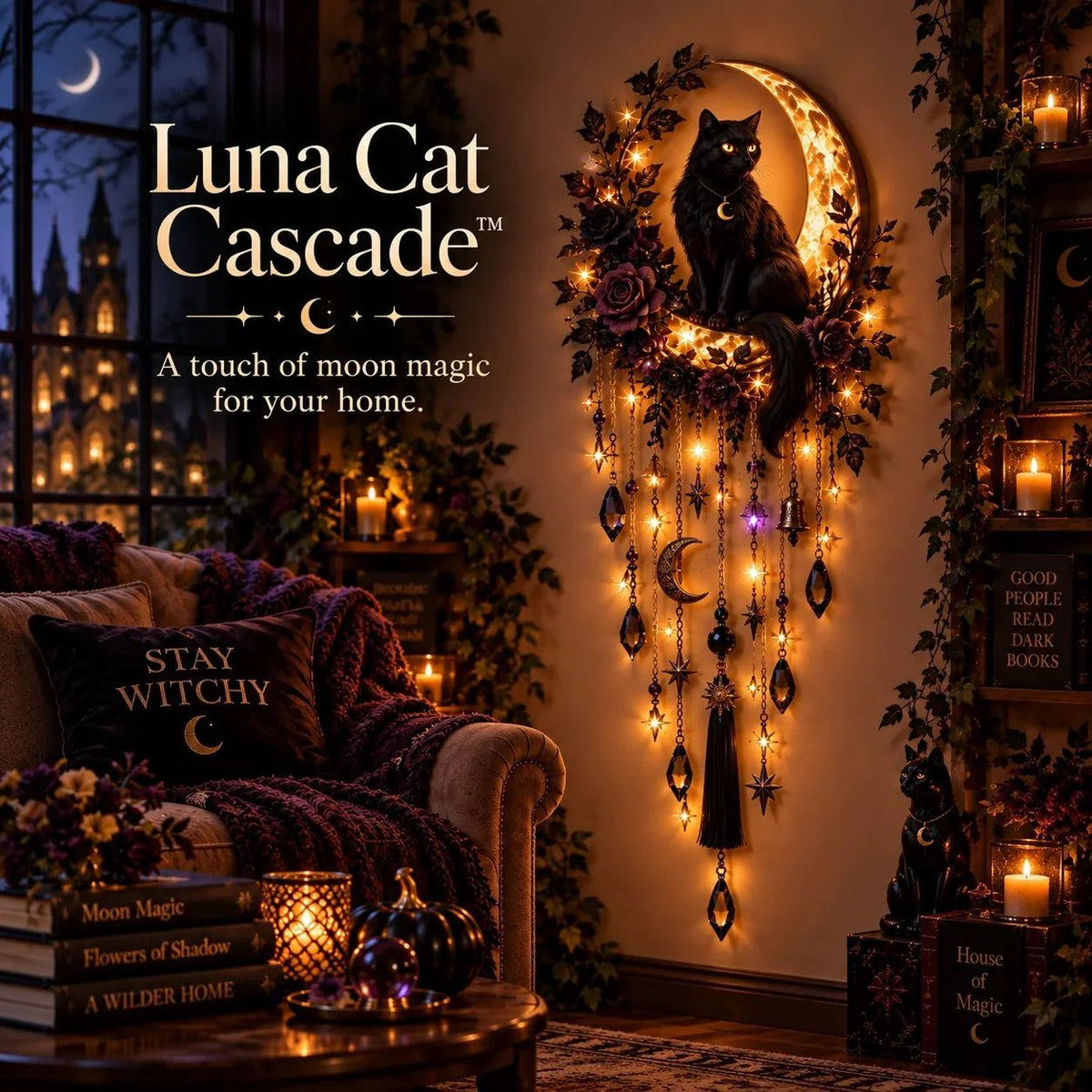 Enchanted Moon Animal Wall Light 4 Celestial Styles