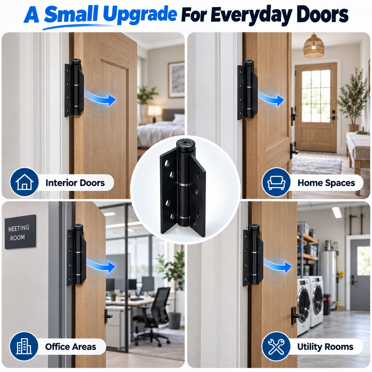 Soft-Close Self-Closing Door Hinge Smooth, Controlled & Quieter Closing