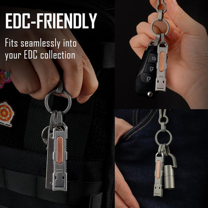 Keychain Nail Clippers All-in-One Portable Nail Care Tool
