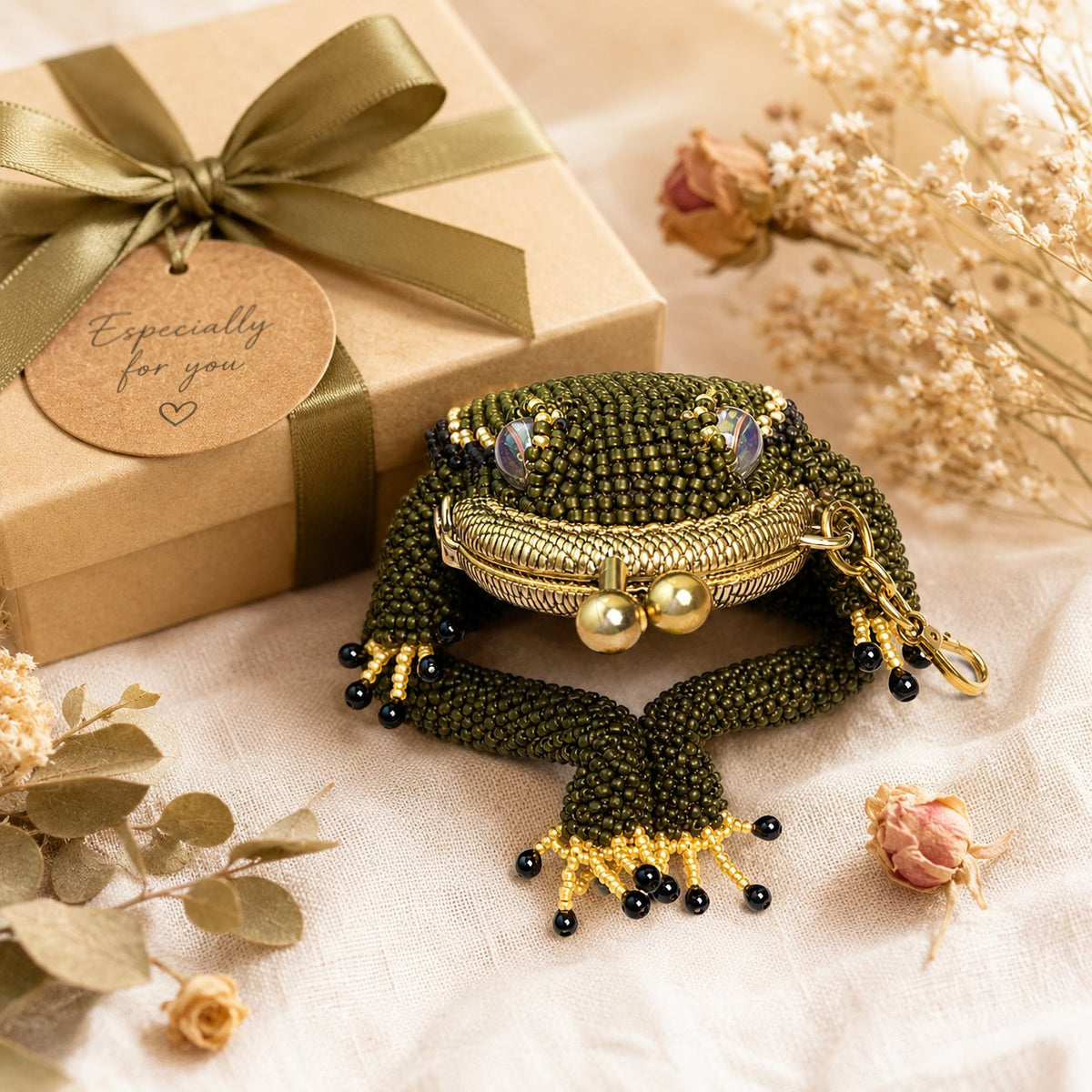 Cute Frog Coin Purse Kawaii Zipper Wallet for Coins, Cards & Cash