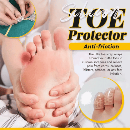 Silicone anti-friction toe protector