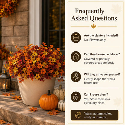 Fall Porch Faux Flower Bundles