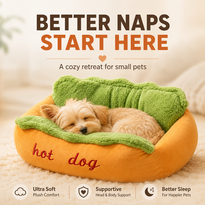Dog Dog Bed Cute Plush Pet Sofa for Small Dogs & Cats