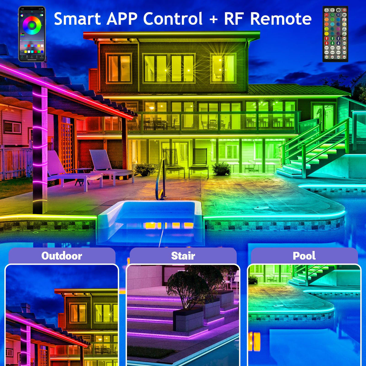 Early Christmas - Smart Rainbow LED Permanent Outdoor Light - Smartlight