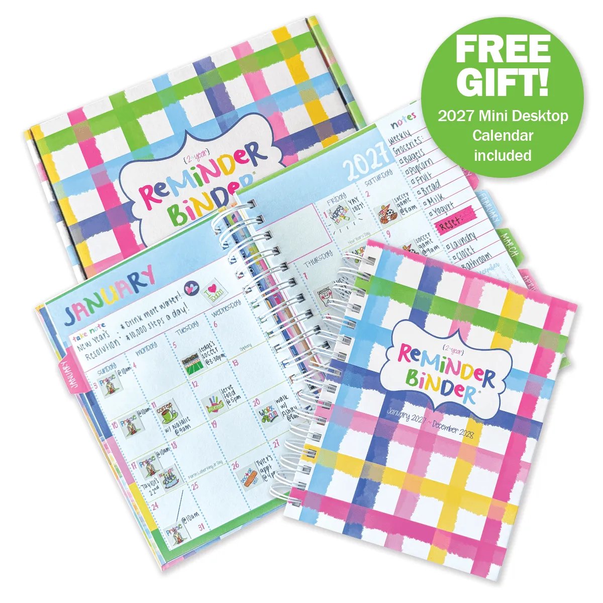 2027 2028 Reminder Binder 24-Month All-in-One Life Planner