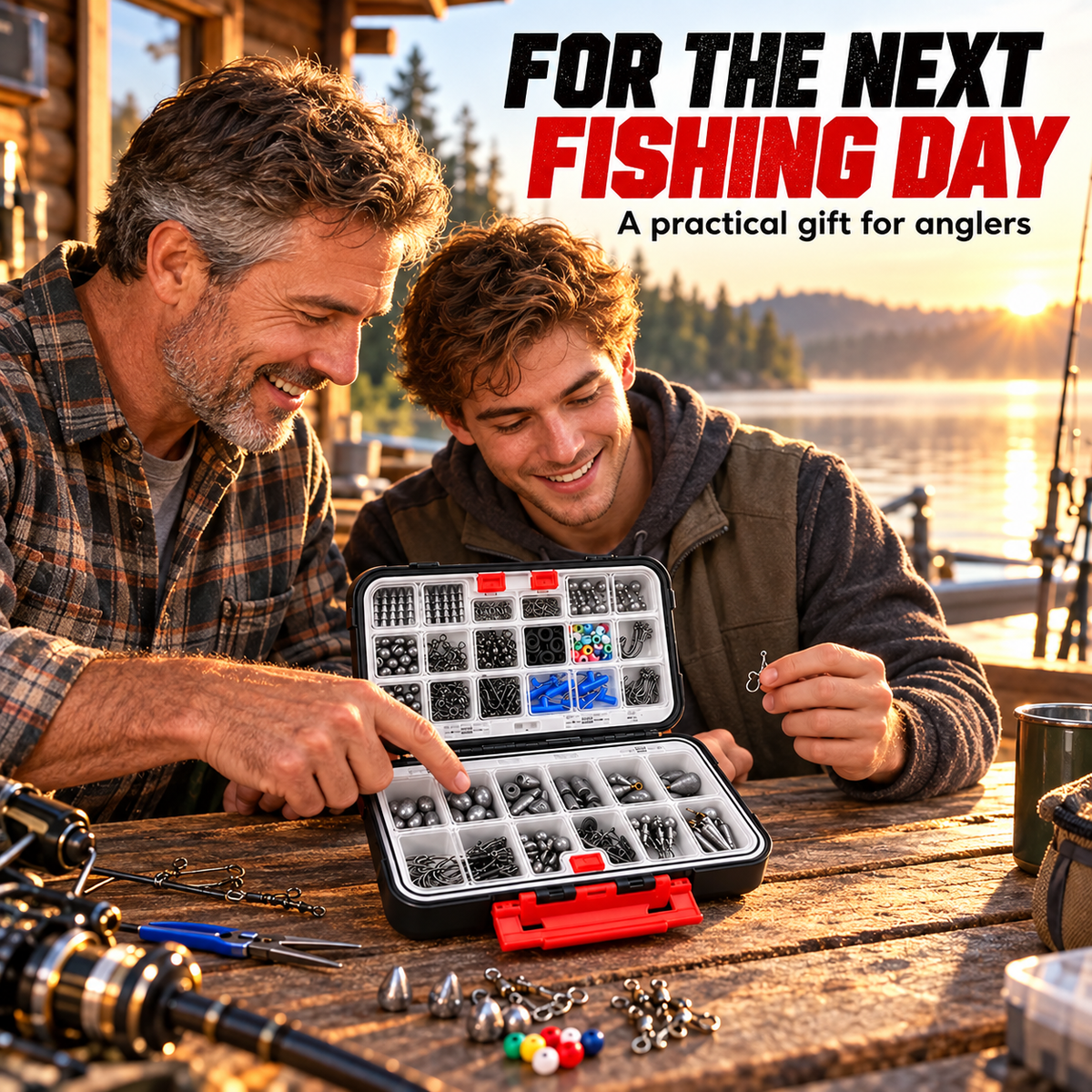 Freshwater Fishing Tackle Kit with Organizer 265 / 400 Pieces