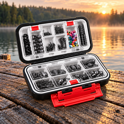 Freshwater Fishing Tackle Kit with Organizer 265 / 400 Pieces