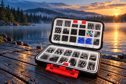 Freshwater Fishing Tackle Kit with Organizer 265 / 400 Pieces