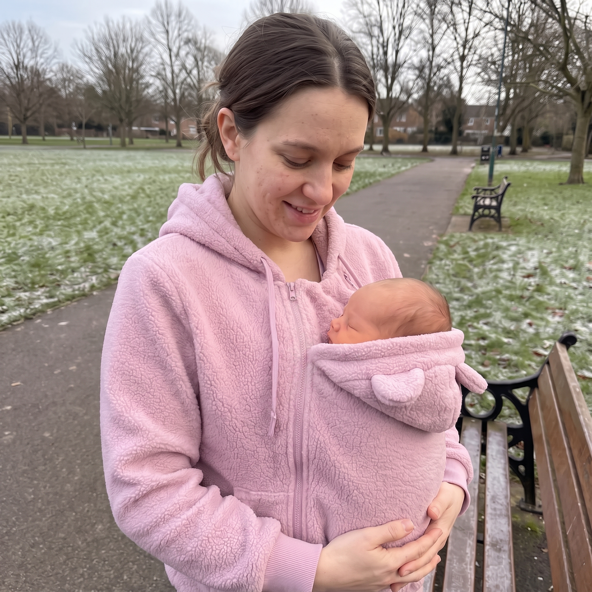 Cozy Babywearing Fleece Hoodie