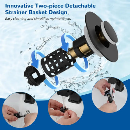 3-in-1 Bathroom Sink Stopper