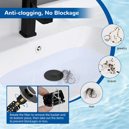 3-in-1 Bathroom Sink Stopper