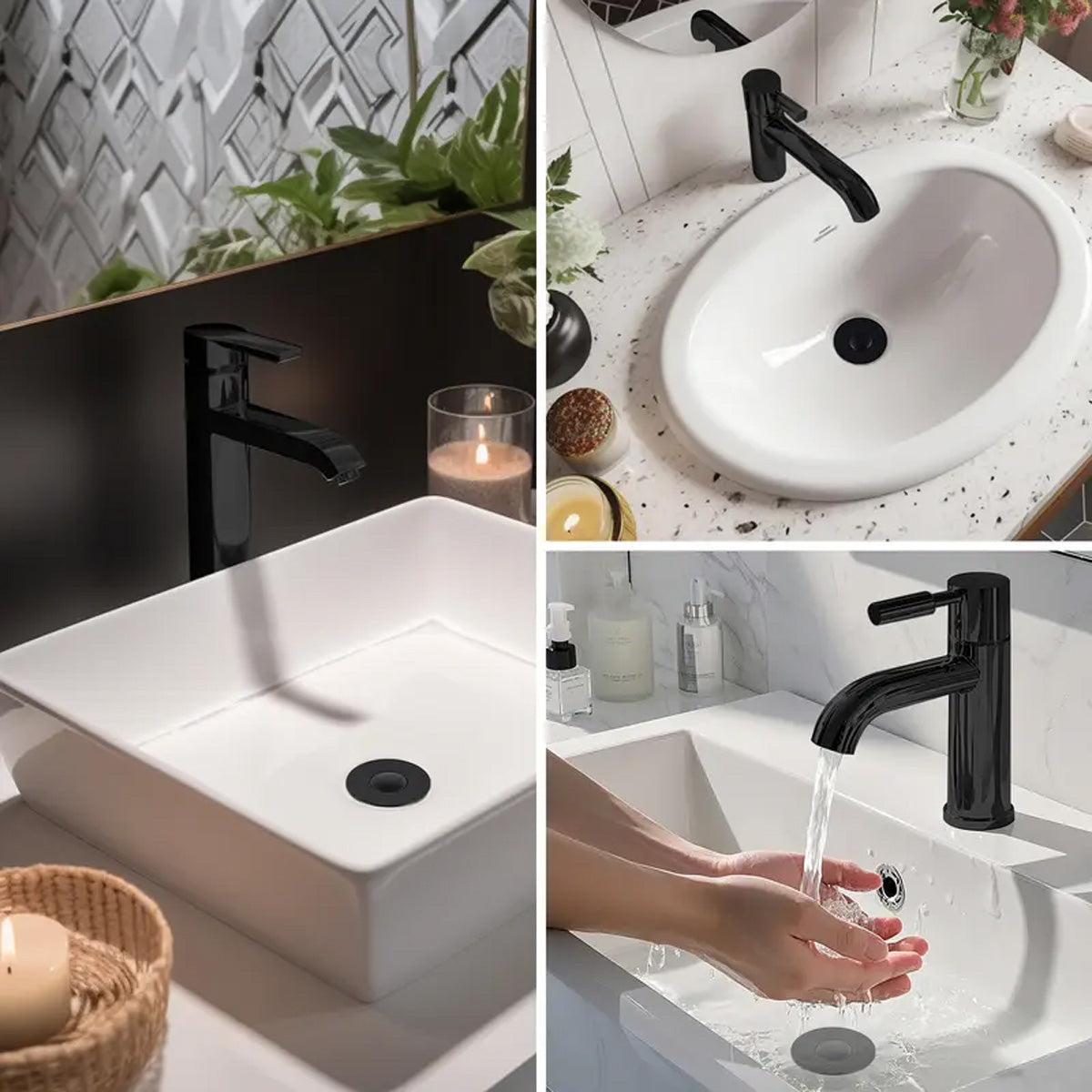 3-in-1 Bathroom Sink Stopper