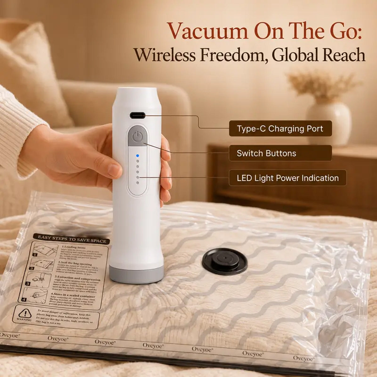 Travel Vacuum Storage Set