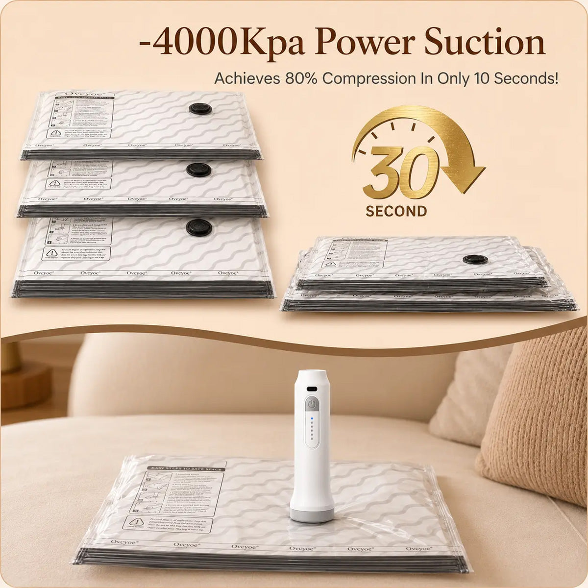 Travel Vacuum Storage Set
