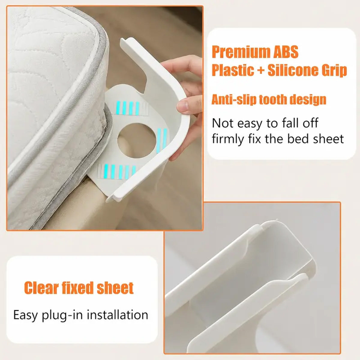 Invisible Bed Sheet Holders