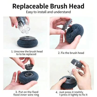 Liquid-Adding Palm Pot Brush