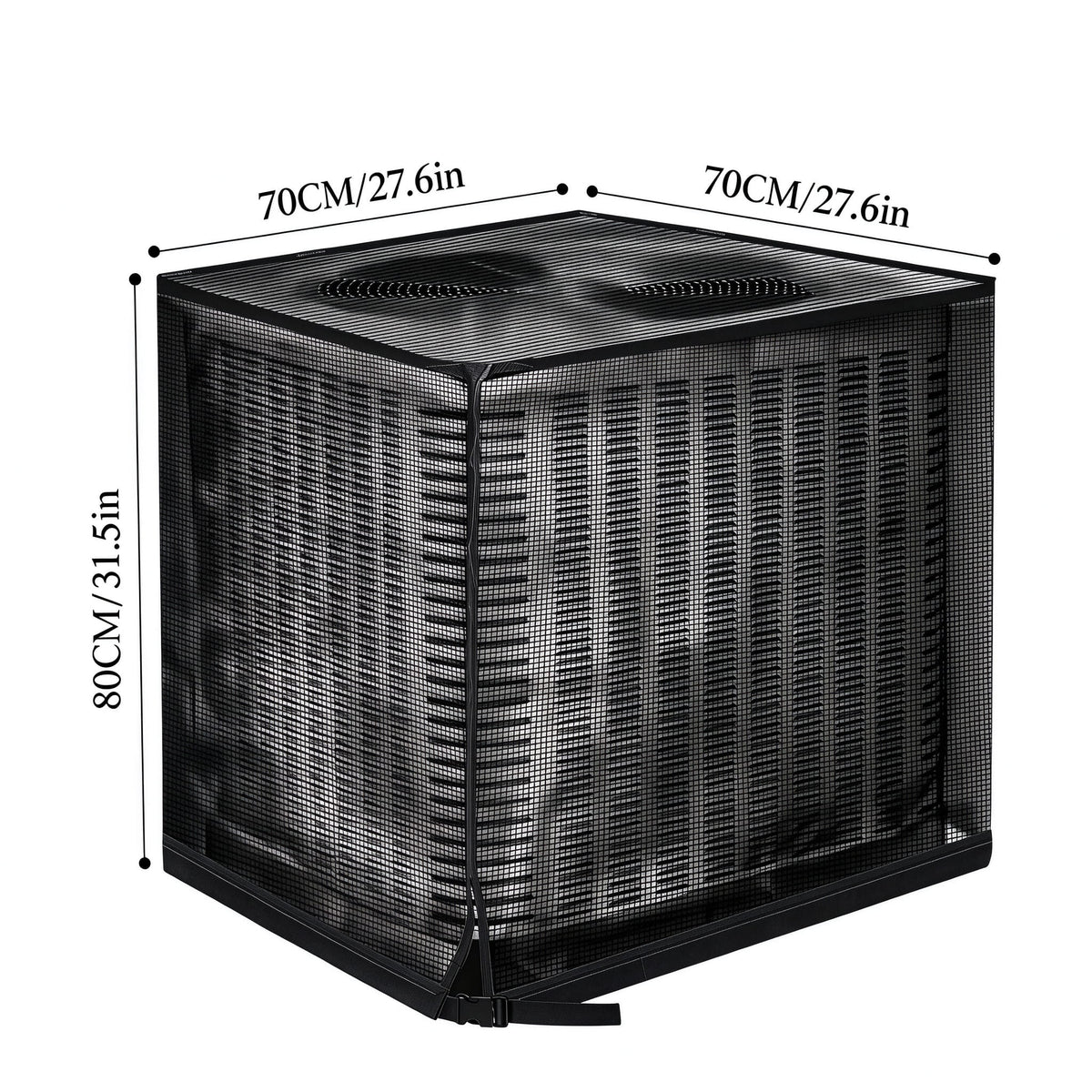 Outdoor AC Unit Cover | Mesh Dust Cover, Black