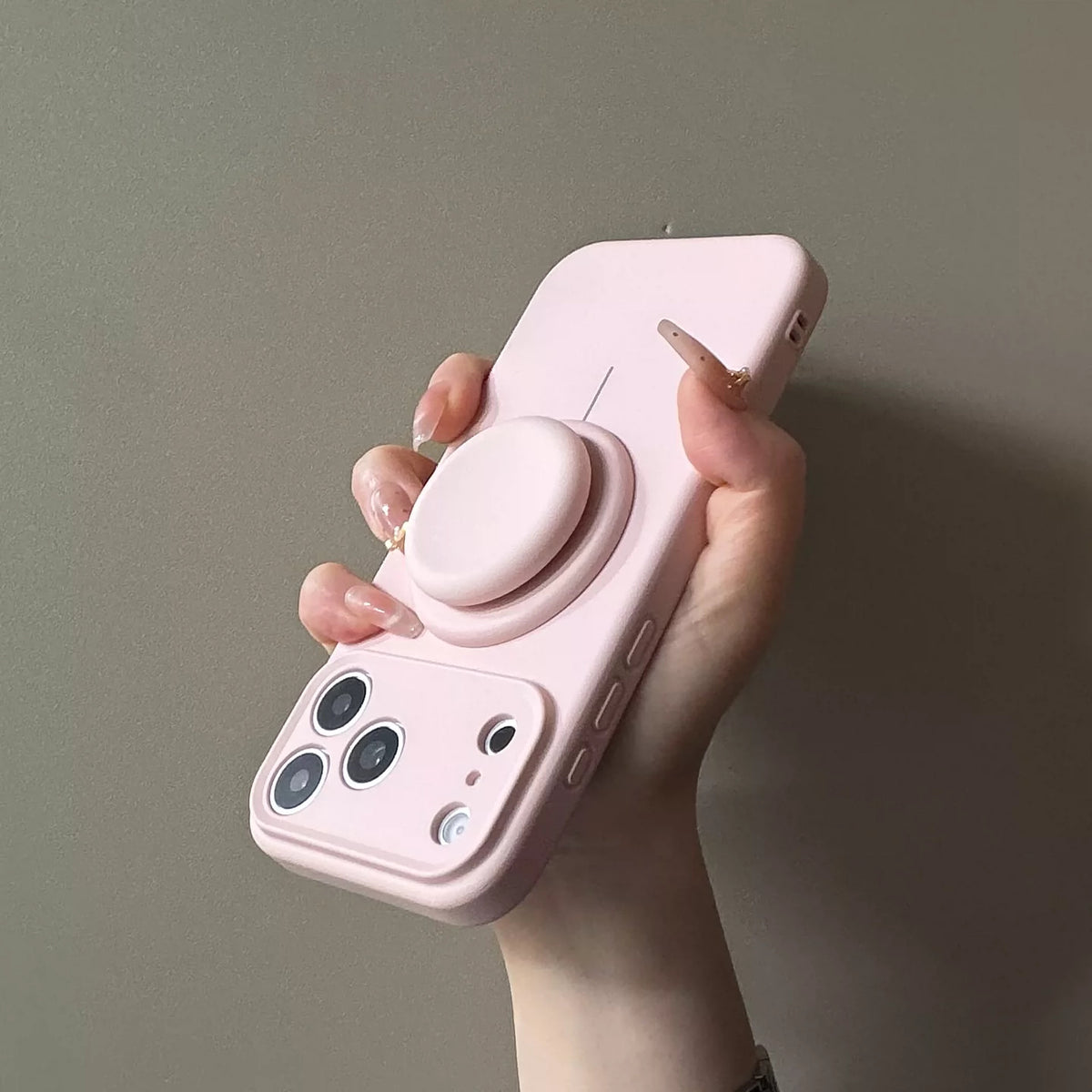 Liquid Silicone iPhone Case | Built-in Magnetic Kickstand | iPhone 13-18