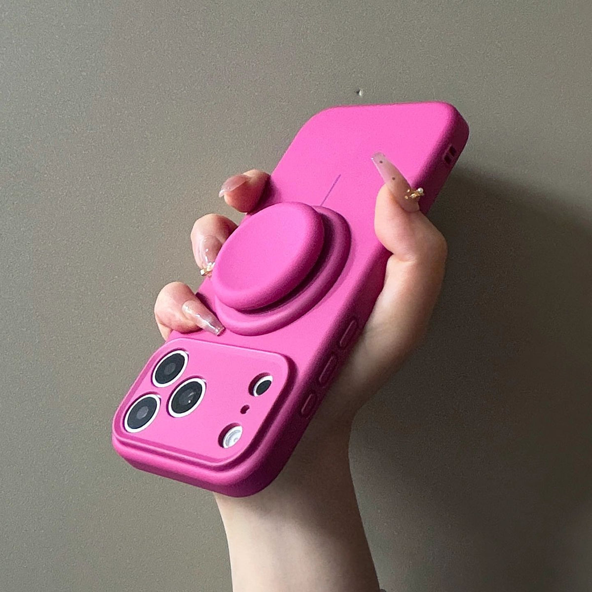 Liquid Silicone iPhone Case | Built-in Magnetic Kickstand | iPhone 13-18