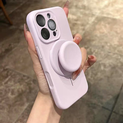 Liquid Silicone iPhone Case | Built-in Magnetic Kickstand | iPhone 13-18